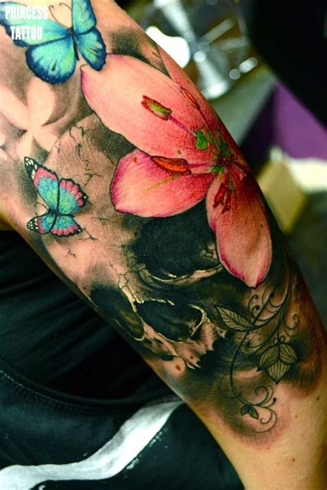 Watercolor flower tattoo its just great