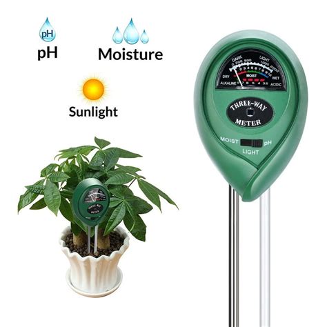 Garden Soil Tester Flower Plants Hygrometer Meter Soil Moisture Light ...