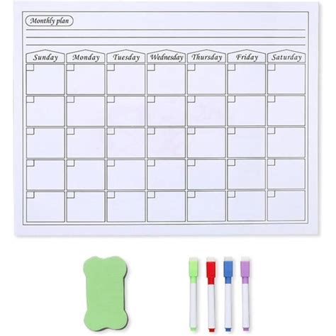 Calendrier Hebdomadaire Magn Tique Pour R Frig Rateur Planificateur De