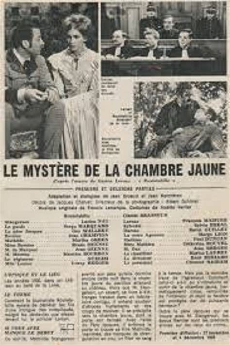 Le Mystère de la chambre jaune película 1965 Tráiler resumen