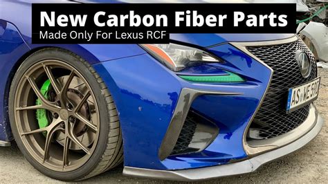 New Lexus Rcf Front Bumper Carbon Fiber Add On With Function Youtube