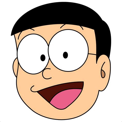 Nobita Face Coloring Page From Doraemon - Drawing Gallery