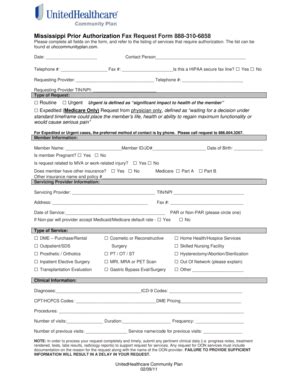 United Healthcare Radiology Prior Authorization Form Pdf Airslate Signnow