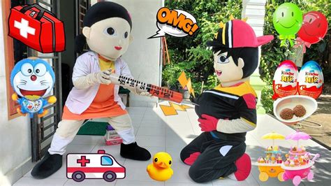 Drama Badut Lucu Boboiboy Sakit Perut Buncit Di Suntik Dokter Squid