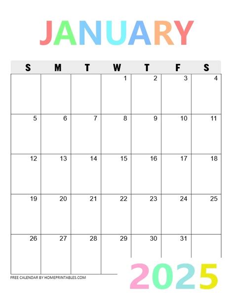 Free 2025 Calendar Printable Your Best Pdf Download