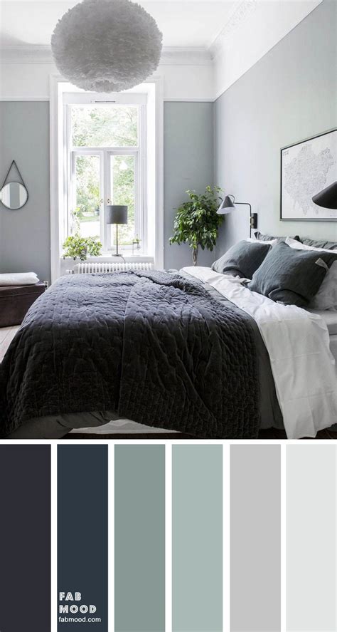 Blueberry and sage bedroom color