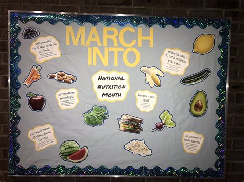 My National Nutrition Month Ra Bulletin Board Spring Semester 2018