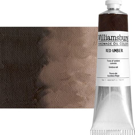 Williamsburg Oil Color Red Umber Ml Tube Jerry S Artarama