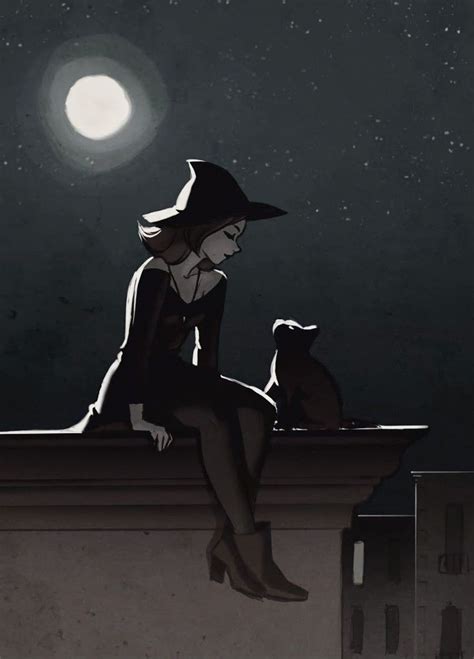 pin  teffie yo  animeart  witch art dark fantasy art witchy