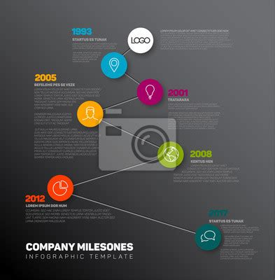 Vector Infographic Timeline Report Template Wall Mural Murals