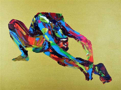 Yoga Pose Nude Woman Thunderbolt 873 Painting By Eraclis Aristidou