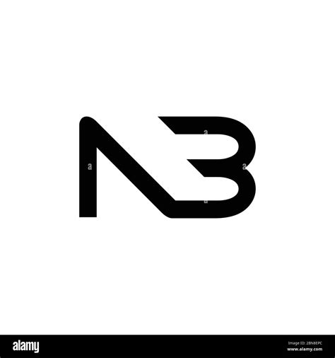 Initial Letter Nb Logo Design Vector Template Creative Abstract Nb