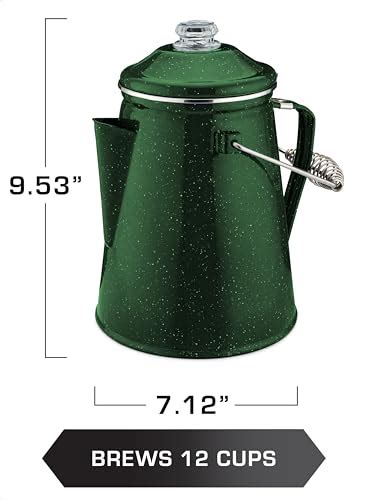 Snapklik COLETTI Classic Camping Coffee Percolator 12 Cup