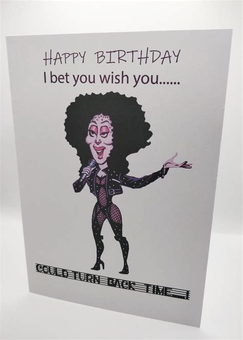 Cher Birthday Greeting Card - Etsy