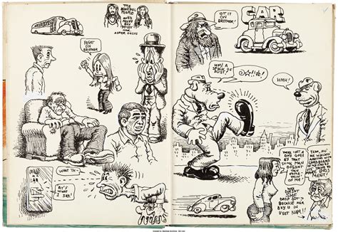 Robert Crumb Complete Sketchbook Original Art C 1970 This