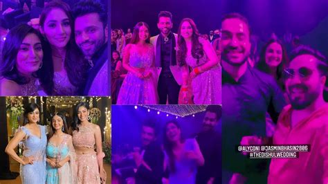 Rahul Disha Reception Alyjasmin Shweta Tiwari Arjun Bijlani Mika