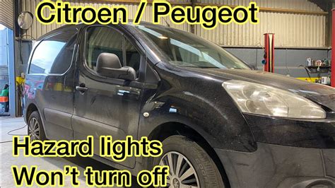 Peugeot Citroen Hazard Lights Wont Turn Off Youtube