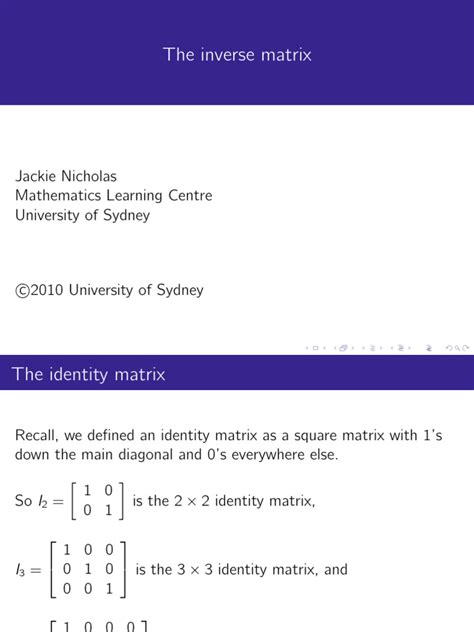 Inverse Matrix Pdf Matrix Mathematics Mathematical Analysis