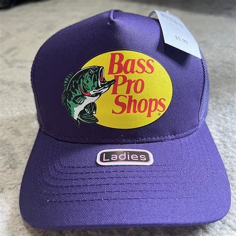 Purple Bass Pro Shop Hat Depop