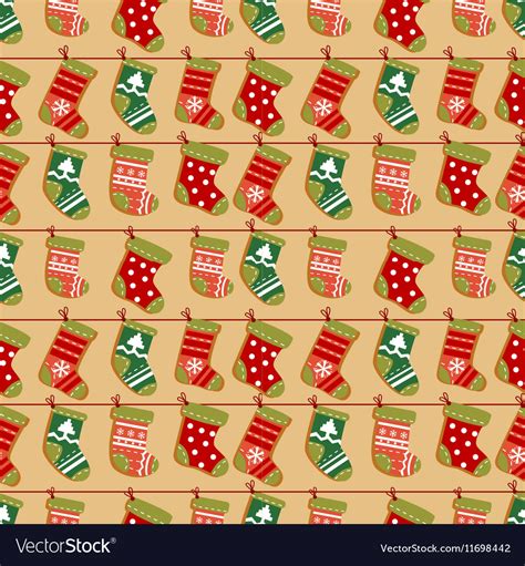 Holiday Christmas Seamless Background Royalty Free Vector