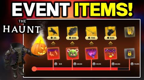 All Event Items Roblox Haunt Event Youtube