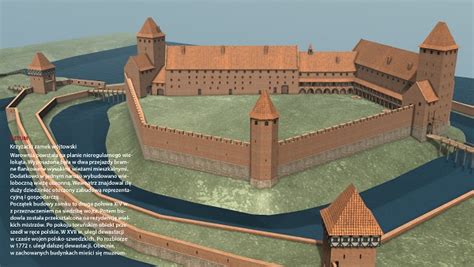 Mapa z wizualizacjami 3D gotyckich zamków