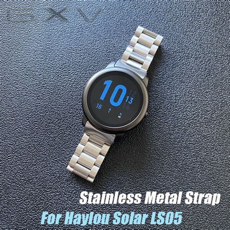 For Haylou Solar LS05 Strap Stainless Steel Metal Band For Xiaomi