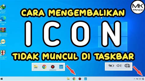 Cara Mengatasi Icon Tidak Muncul Atau Hilang Di Taskbar Youtube