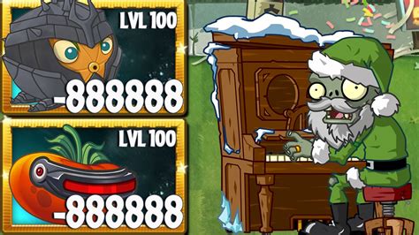 Pvz 2 艰难挑战 所有植物 100 级 强化 对战 5 圣诞节钢琴 哔哩哔哩