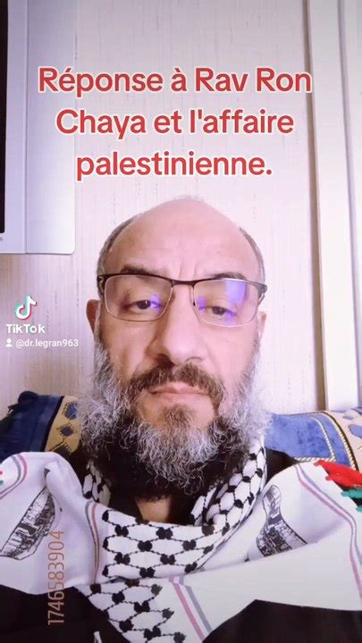 Réponse à Rav Ron Chaya et l affaire palestinienne Vidéo Dailymotion