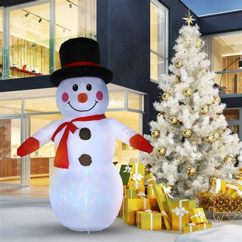 KESSER Aufblasbarer Schneemann XXL 240cm LED Beleuchtung Mit