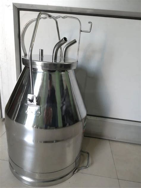 Geeta Fab Stainless Steel Milking Can Litre Grade At Rs