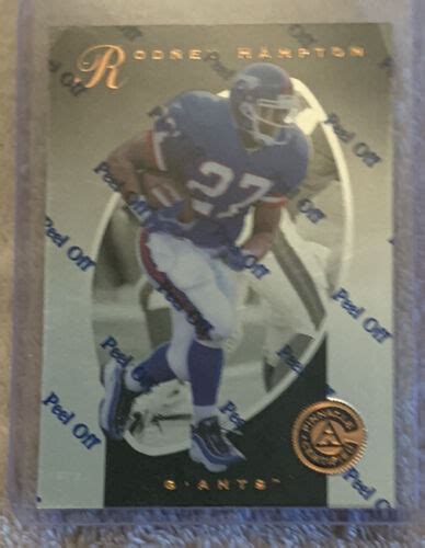 Pinnacle Certified Football Card Rodney Hampton Ebay