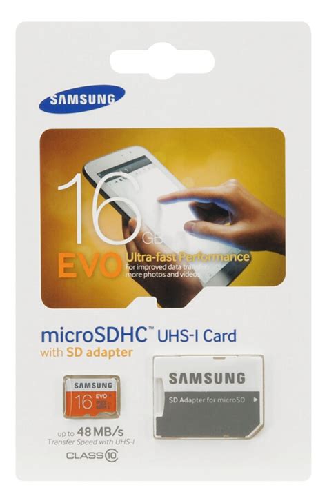 Carte Micro Sd Samsung Evo Sdhc Go Evo Sdxc Go Adapt