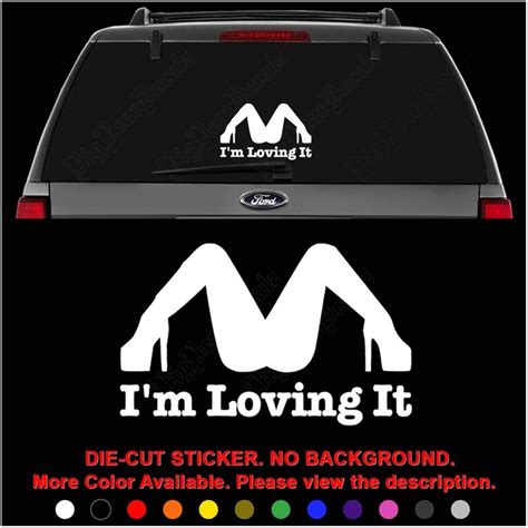 Im Really Loving It Sex Funny Die Cut Vinyl Decal Sticker