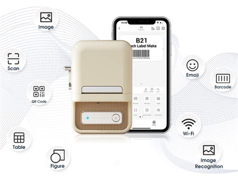 Niimbot B Mini Etiqueteuse Thermique Inkless Compatible Avec Ios Et