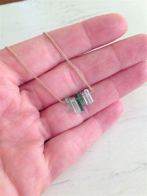 Tourmaline Necklace Tourmaline Jewelry Tourmaline Pendant - Etsy