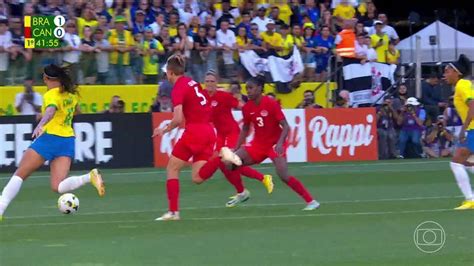 V Deo Brasil X Canad Melhores Momentos Do Tempo Futebol Ge