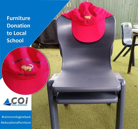 Furniture Donation to Local School - Combined Office Interiors