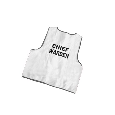 Chief Warden Vest (Safety Vest) - White | Area Safe