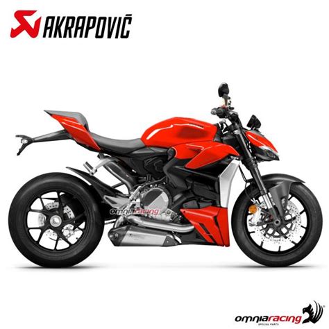 Akrapovic Exhaust Racing Titanium Slipon For Ducati Streetfighter