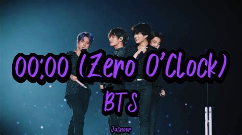 BTS 00 00 Zero O Clock English Lyrics MAP OF THE SOUL 7 YouTube