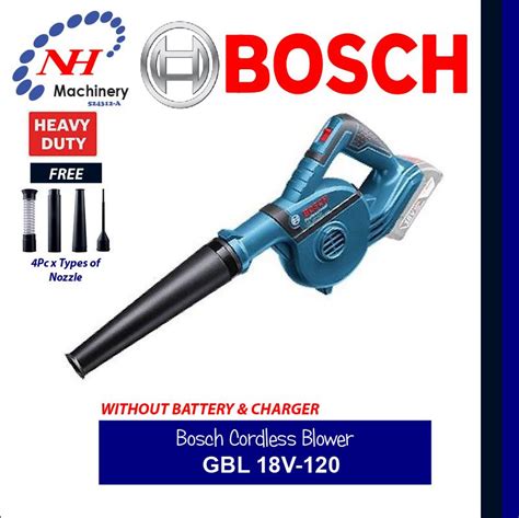 Bosch Cordless Blower Gbl 18v 120 Solo Ngee Hin Machinery