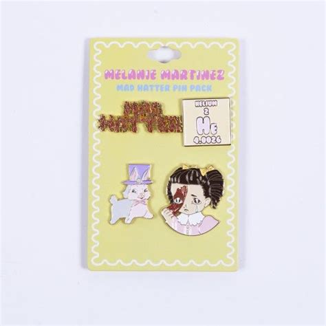 Mad Hatter Pin Pack Accessories Melanie Martinez Merch Cry Baby