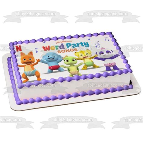 Word Party Songs Lulu Kip Franny Tilly Bailey Dancing Edible Cake ...