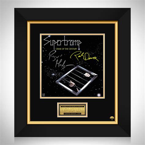 Supertramp Crime Of The Century Lp Cover Limited Signature Edition