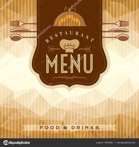 Restaurant Menu Card Design Stock Vector By ©arrtfoto 126120384