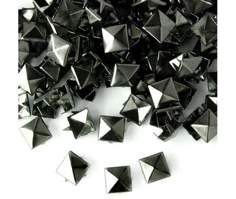 Mm Pcs Square Metal Pyramid Studs For Clothing Etsy