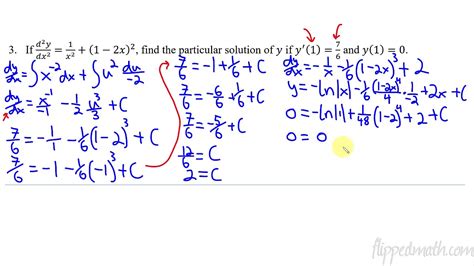 Calculus AB BC 7 2 Verifying Solutions For Differential Equations