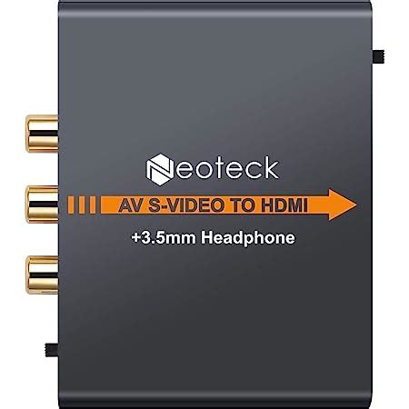 Neoteck Rca Av Cvbs Compuesto S Video A Hdmi Convertidor Av S Video A